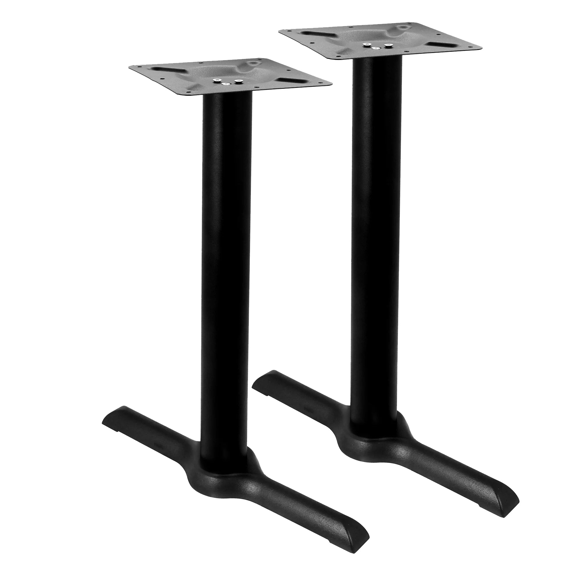 Černá litinová stolová podnož s dvojitým podstavcem 720 x 540 mm