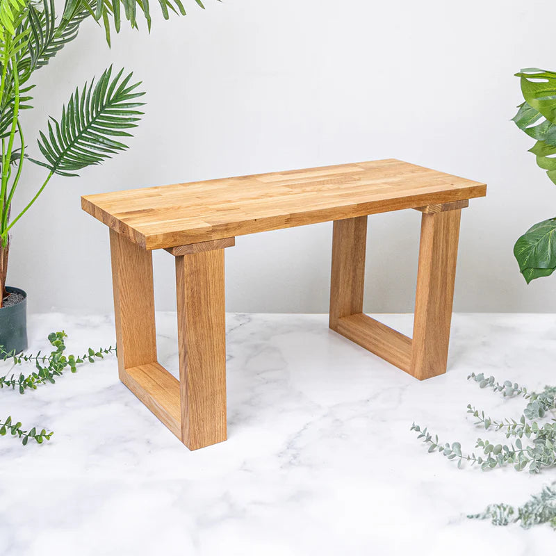 Masivní dubová jídelní lavice | 800mm x 320mm